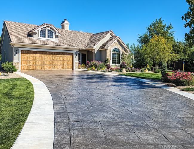 Stamped Concrete Installation in Las Vegas